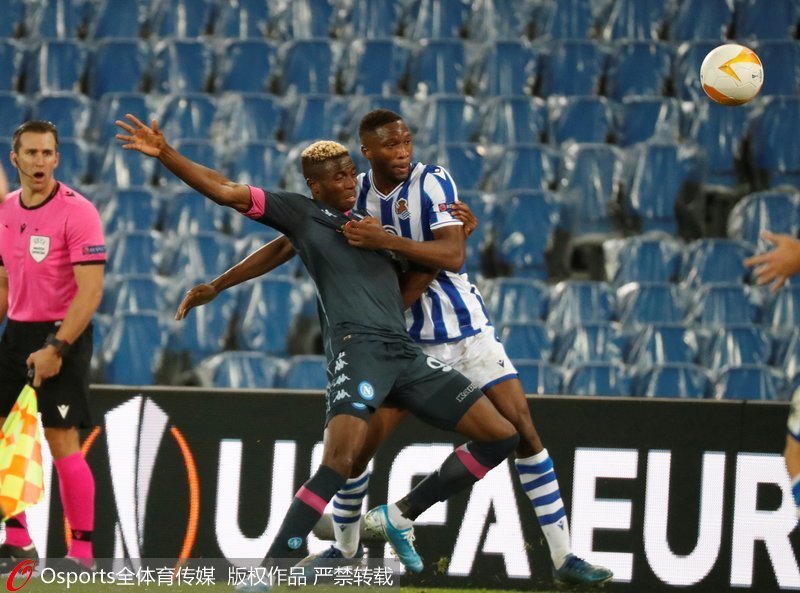  奥斯梅恩破进球荒助那不勒斯，终结四轮不胜尴尬  